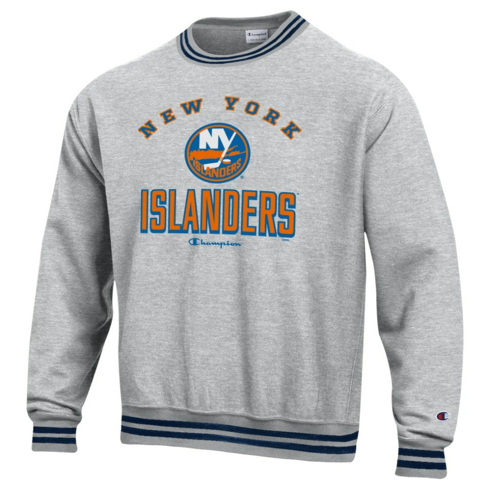 New York Islanders Champion Reverse Weave Yarn Dye Pullover Sweatshirt -  NHL Sweatshirts