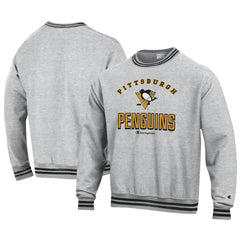 Pittsburgh Penguins Champion Reverse Weave Yarn Dye Pullover Sweatshirt -  NHL Sweatshirts