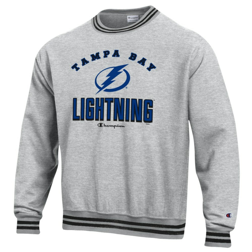 Tampa Bay Lightning Champion Reverse Weave Yarn Dye Pullover Sweatshirt -  NHL Sweatshirts
