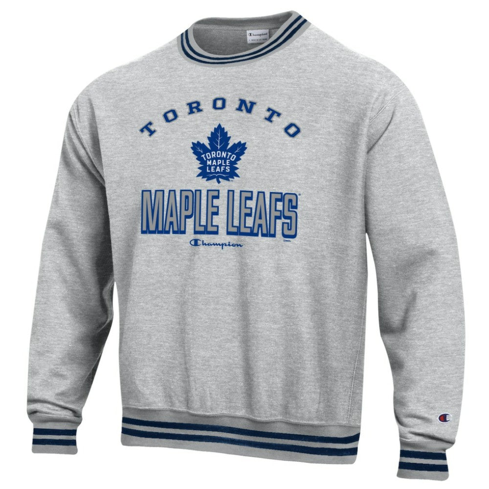 Toronto Maple Leafs Champion Reverse Weave Yarn Dye Pullover Sweatshirt -  NHL Sweatshirts