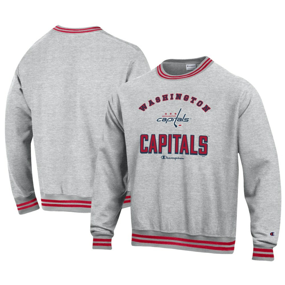 Washington Capitals Champion Reverse Weave Yarn Dye Pullover Sweatshirt -  NHL Sweatshirts