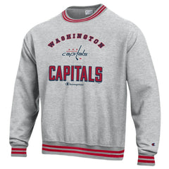 Washington Capitals Champion Reverse Weave Yarn Dye Pullover Sweatshirt -  NHL Sweatshirts