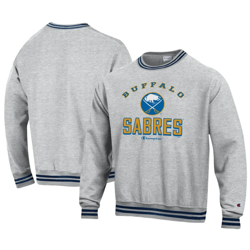 Buffalo Sabres Champion Reverse Weave Yarn Dye Pullover Sweatshirt -  NHL Sweatshirts