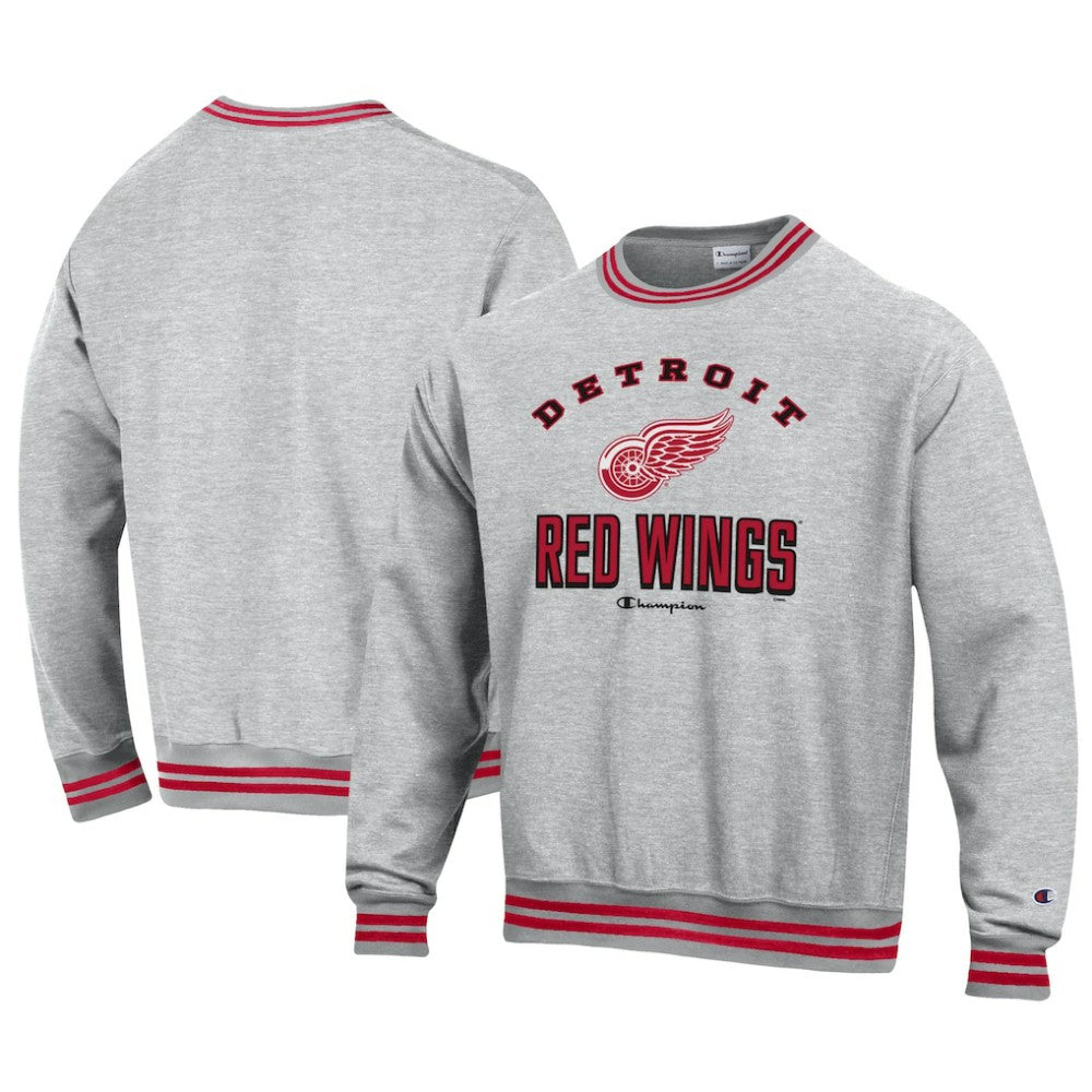 Detroit Red Wings Champion Reverse Weave Yarn Dye Pullover Sweatshirt -  NHL Sweatshirts