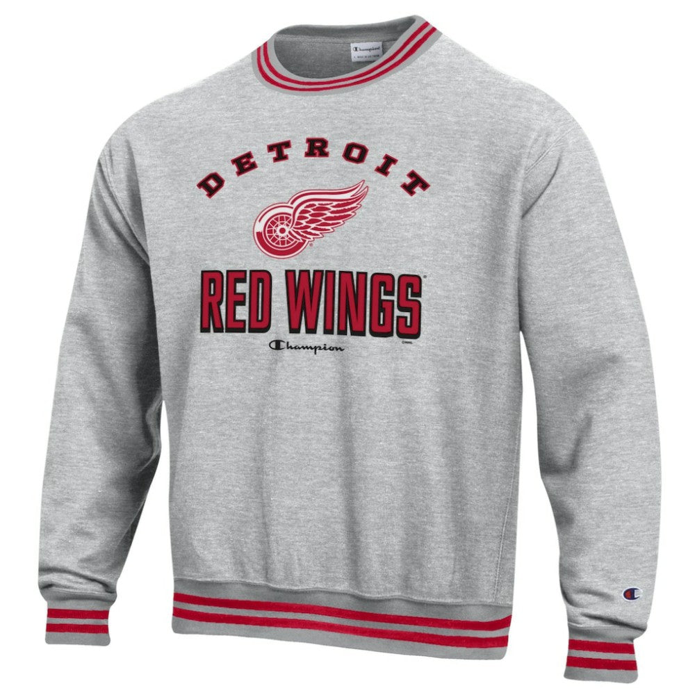 Detroit Red Wings Champion Reverse Weave Yarn Dye Pullover Sweatshirt -  NHL Sweatshirts
