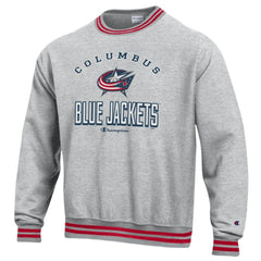 Columbus Blue Jackets Champion Reverse Weave Yarn Dye Pullover Sweatshirt -  NHL Sweatshirts