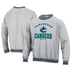 Vancouver Canucks Champion Reverse Weave Yarn Dye Pullover Sweatshirt -  NHL Sweatshirts