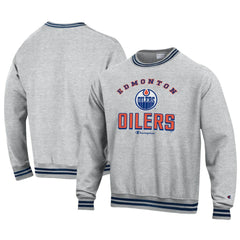 Edmonton Oilers Champion Reverse Weave Yarn Dye Pullover Sweatshirt -  NHL Sweatshirts