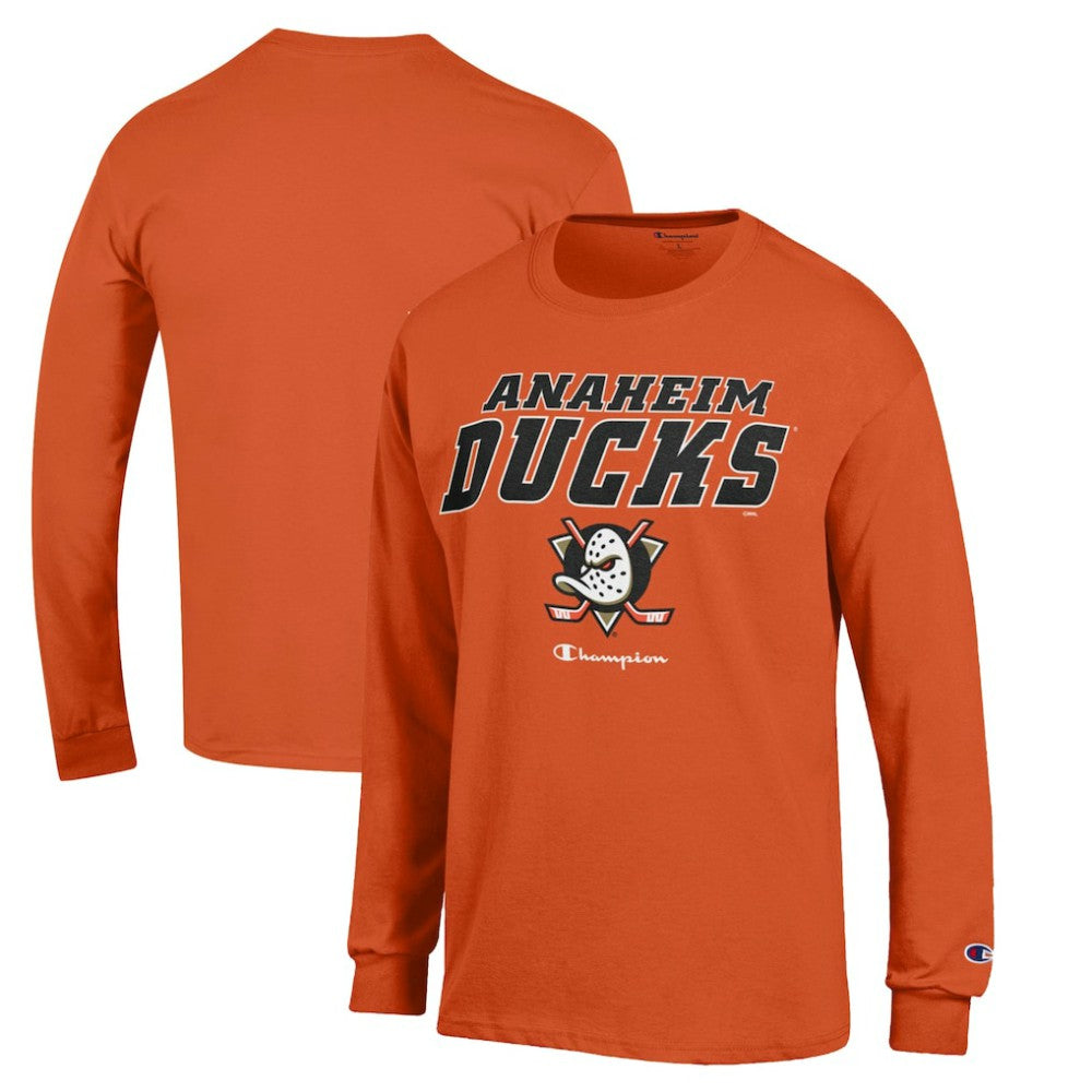 Anaheim Ducks Champion Long-Sleeve Jersey T-Shirt -  NHL T-shirts