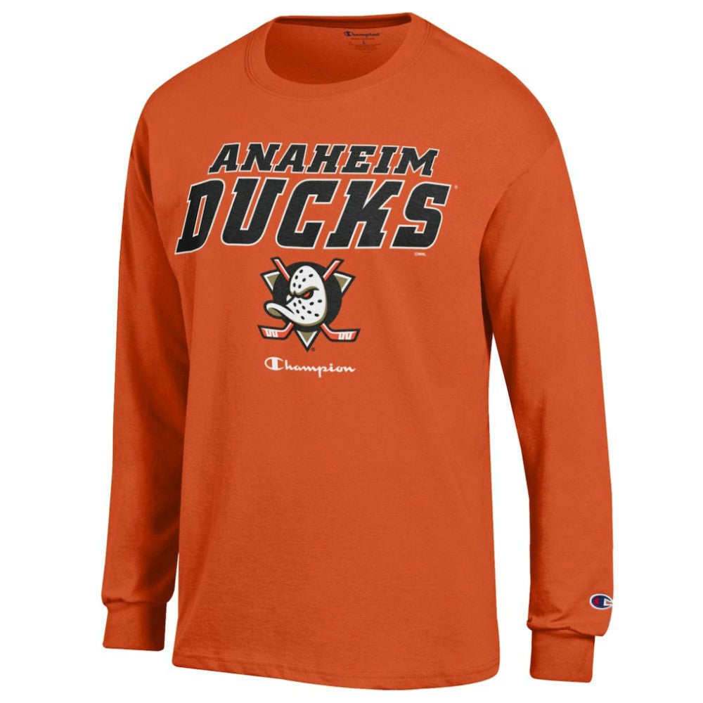 Anaheim Ducks Champion Long-Sleeve Jersey T-Shirt -  NHL T-shirts