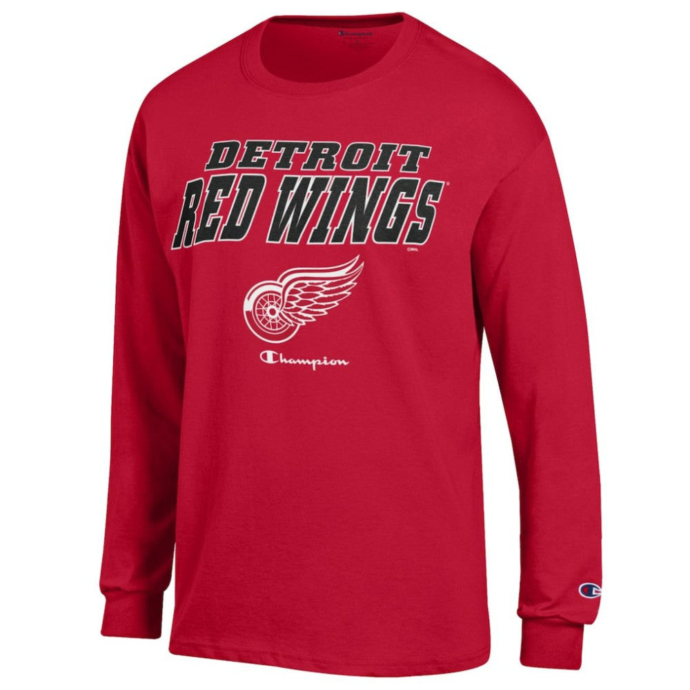 Detroit Red Wings Champion Long-Sleeve Jersey T-Shirt -  NHL T-shirts