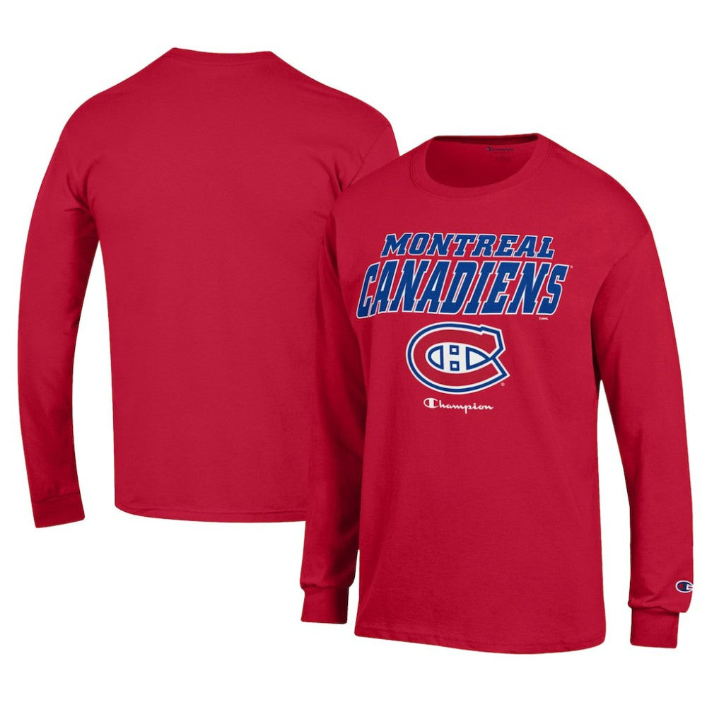Montreal Canadiens Champion Long-Sleeve Jersey T-Shirt -  NHL T-shirts