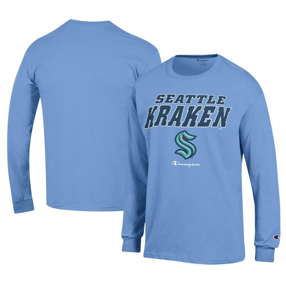 Seattle Kraken Champion Long-Sleeve Jersey T-Shirt -  NHL T-shirts