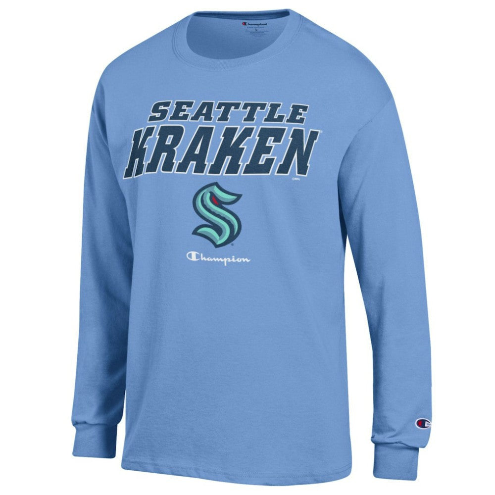 Seattle Kraken Champion Long-Sleeve Jersey T-Shirt -  NHL T-shirts