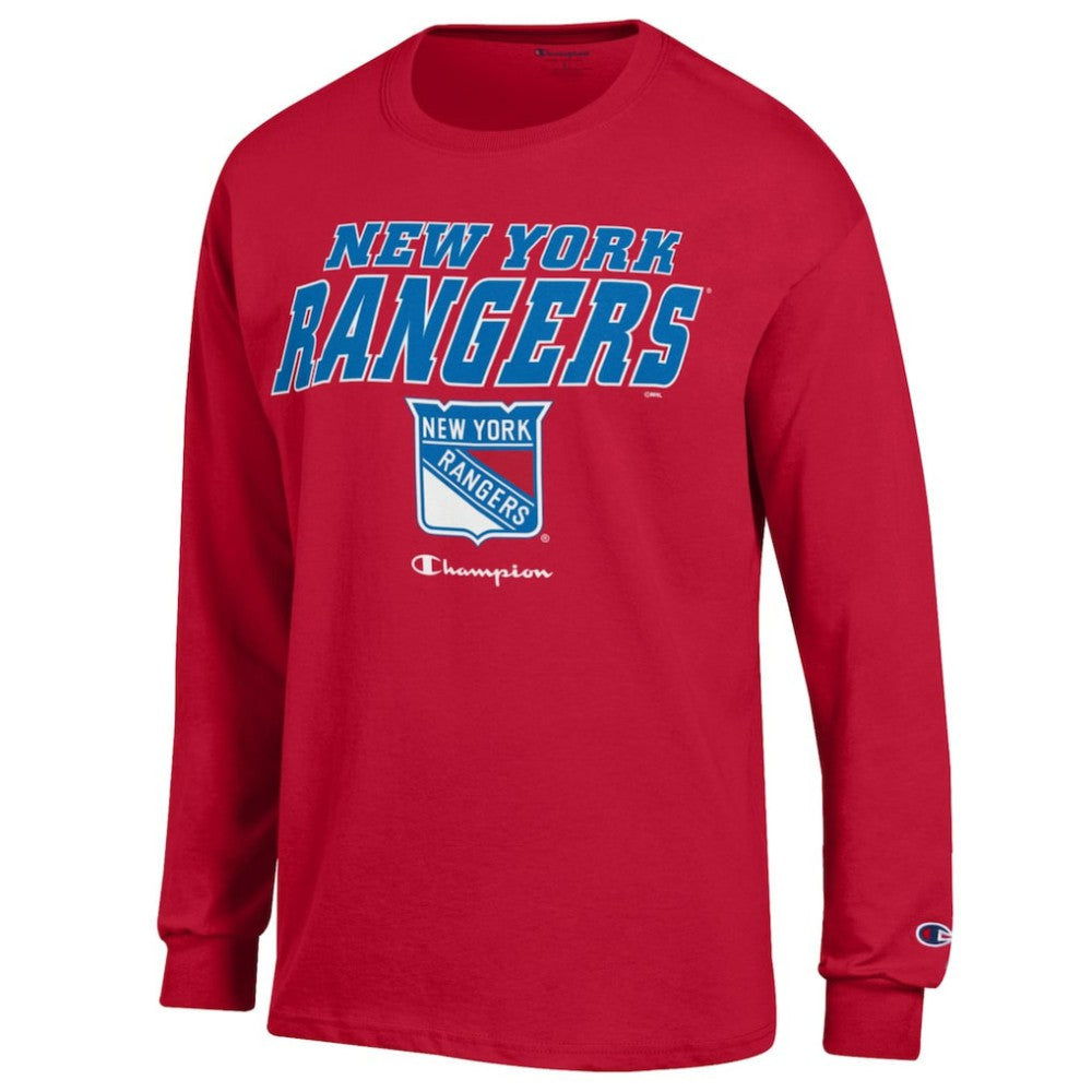 New York Rangers Champion Long-Sleeve Jersey T-Shirt -  NHL T-shirts