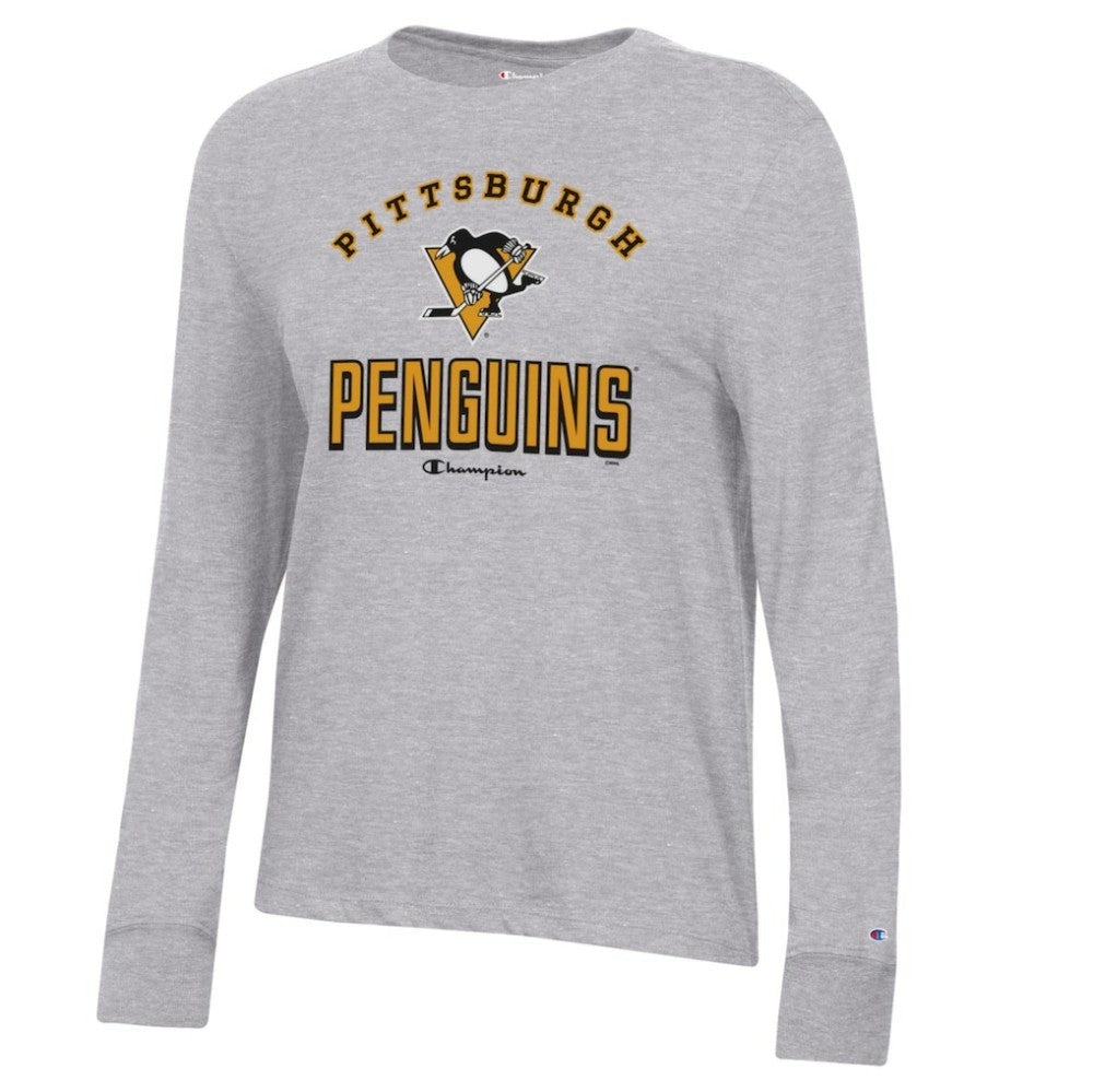 Pittsburgh Penguins Champion Women's Core Long Sleeve T-Shirt -  NHL T-shirts