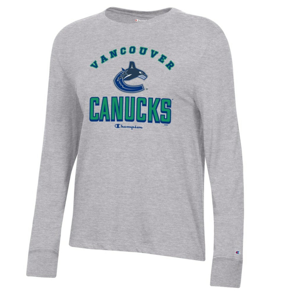 Vancouver Canucks Champion Women's Core Long Sleeve T-Shirt -  NHL T-shirts