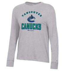 Vancouver Canucks Champion Women's Core Long Sleeve T-Shirt -  NHL T-shirts