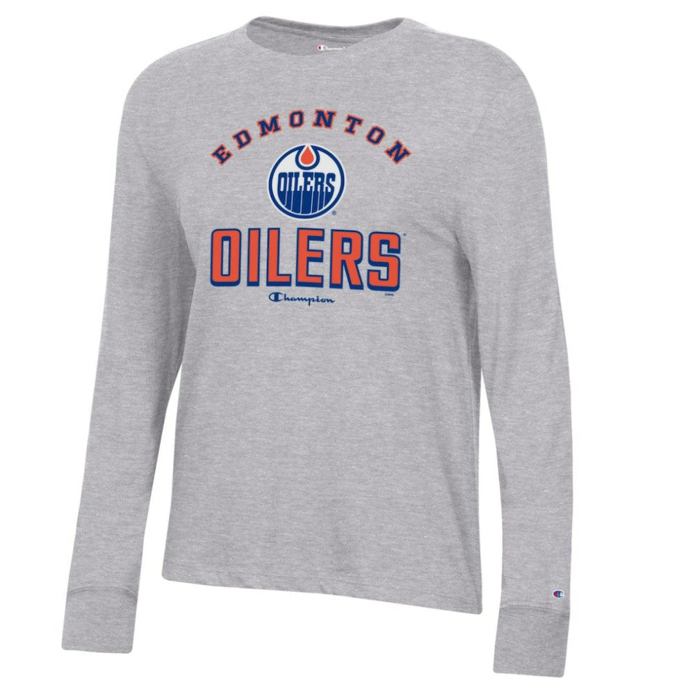 Edmonton Oilers Champion Women's Core Long Sleeve T-Shirt -  NHL T-shirts