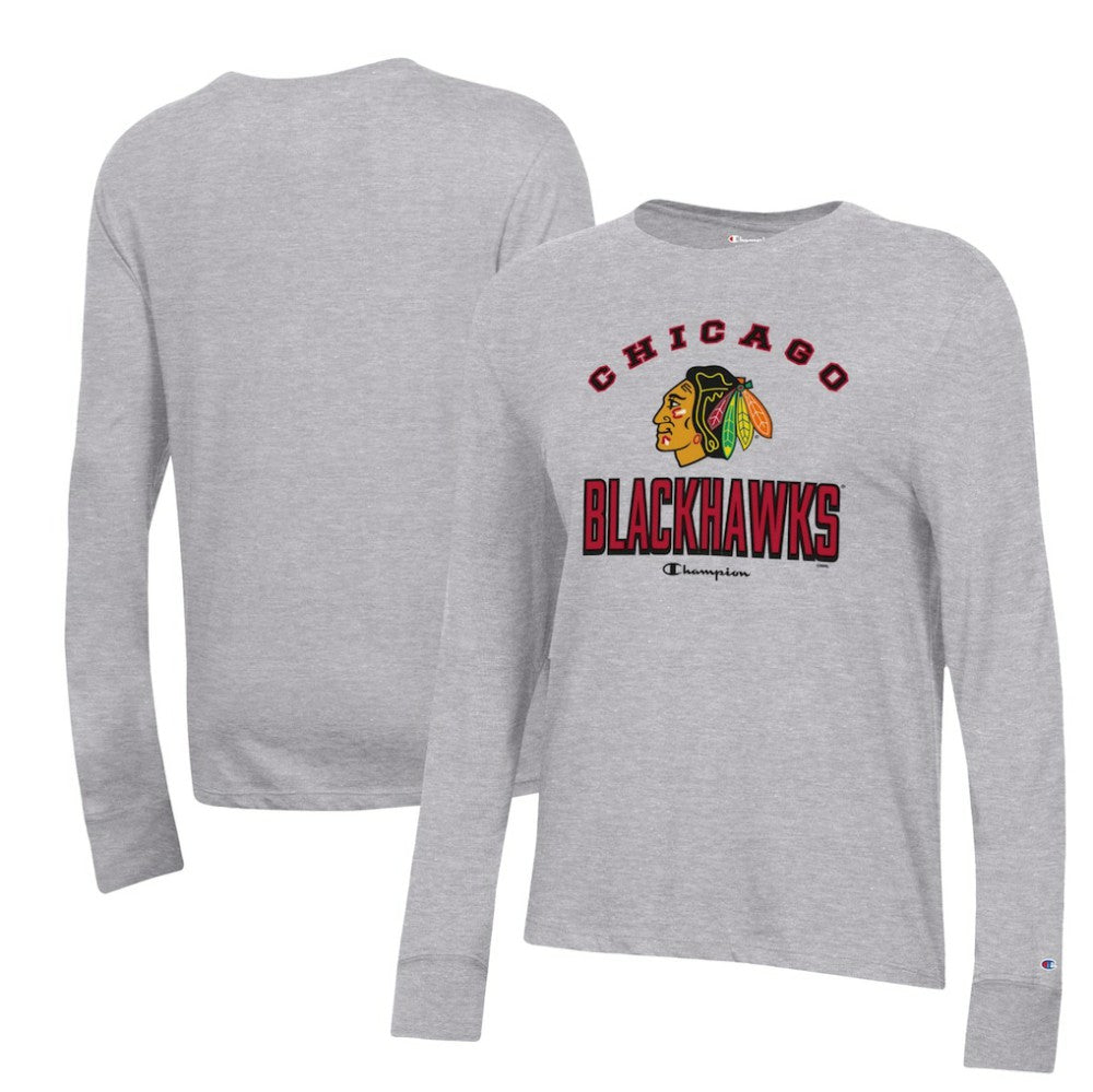 Chicago Blackhawks Champion Women's Core Long Sleeve T-Shirt -  NHL T-shirts