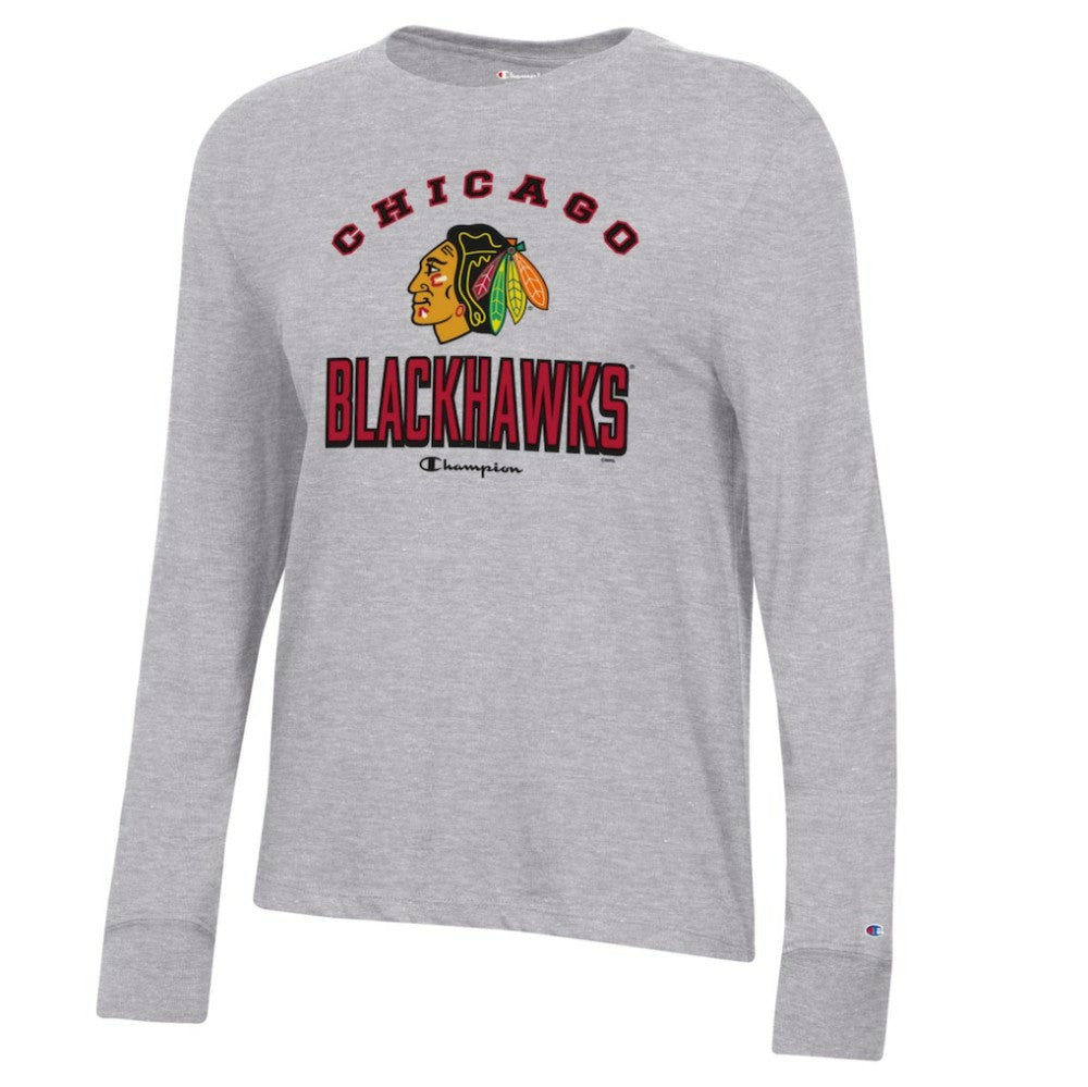 Chicago Blackhawks Champion Women's Core Long Sleeve T-Shirt -  NHL T-shirts