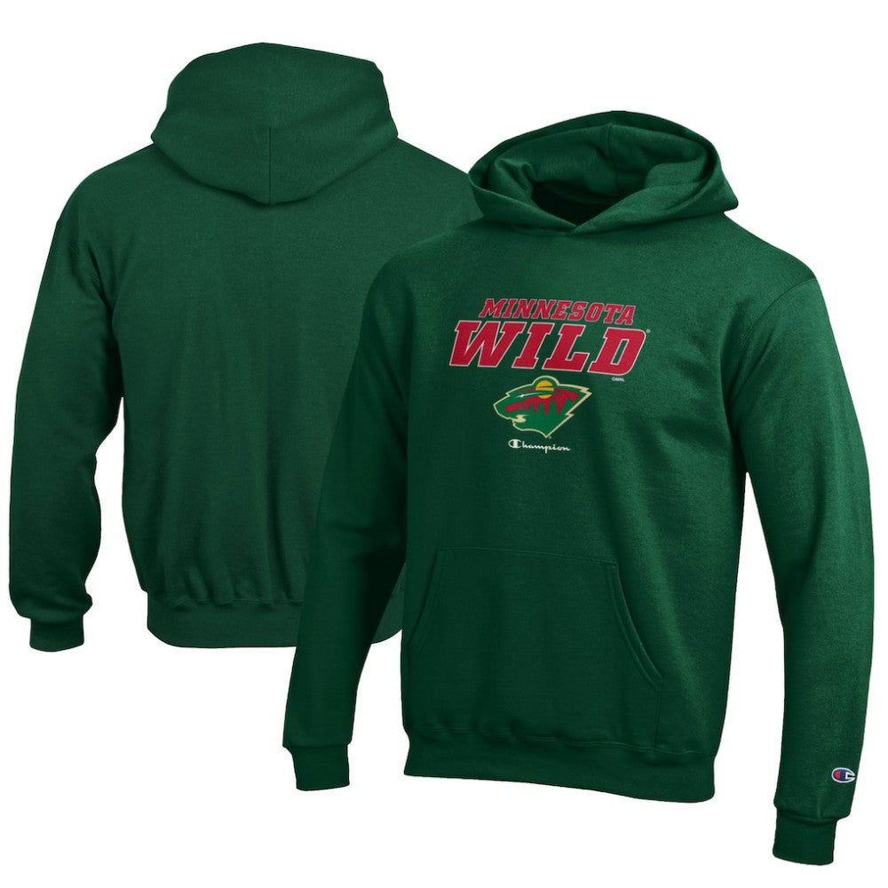 Minnesota Wild Champion Youth Eco Powerblend Pullover Hoodie -  NHL Hoodies