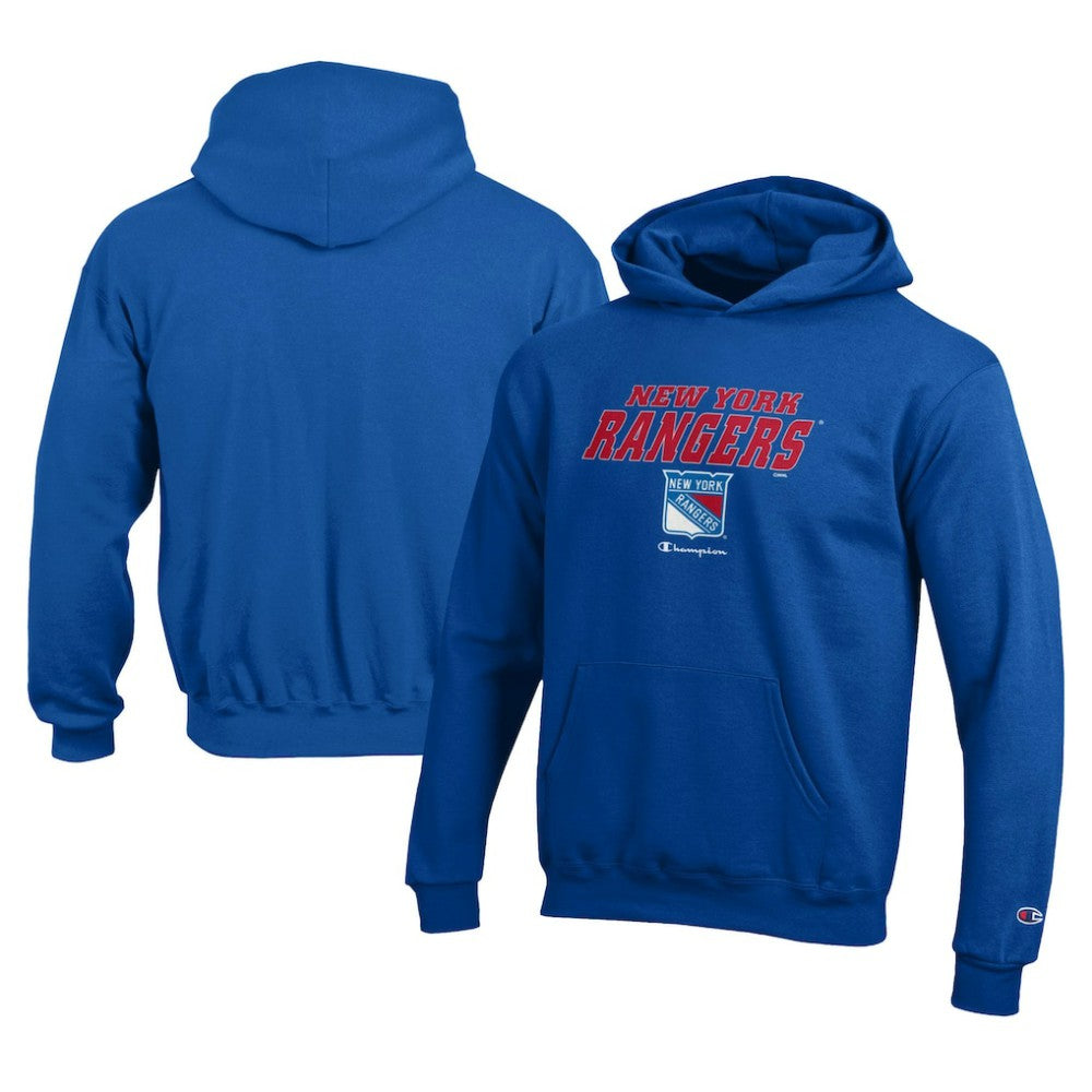 New York Rangers Champion Youth Eco Powerblend Pullover Hoodie -  NHL Hoodies