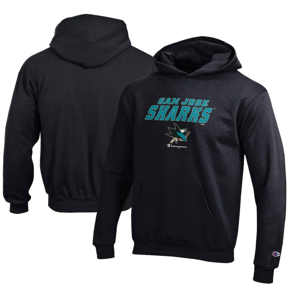San Jose Sharks Champion Youth Eco Powerblend Pullover Hoodie -  NHL Hoodies