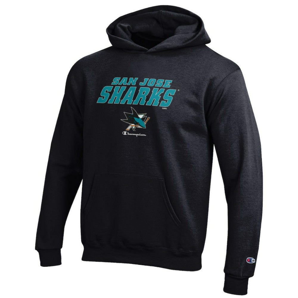 San Jose Sharks Champion Youth Eco Powerblend Pullover Hoodie -  NHL Hoodies