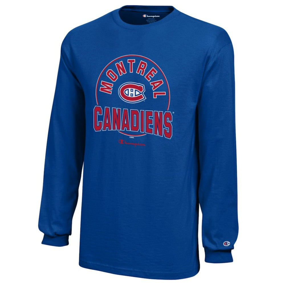 Montreal Canadiens Champion Youth Long-Sleeve Jersey T-Shirt -  NHL T-shirts