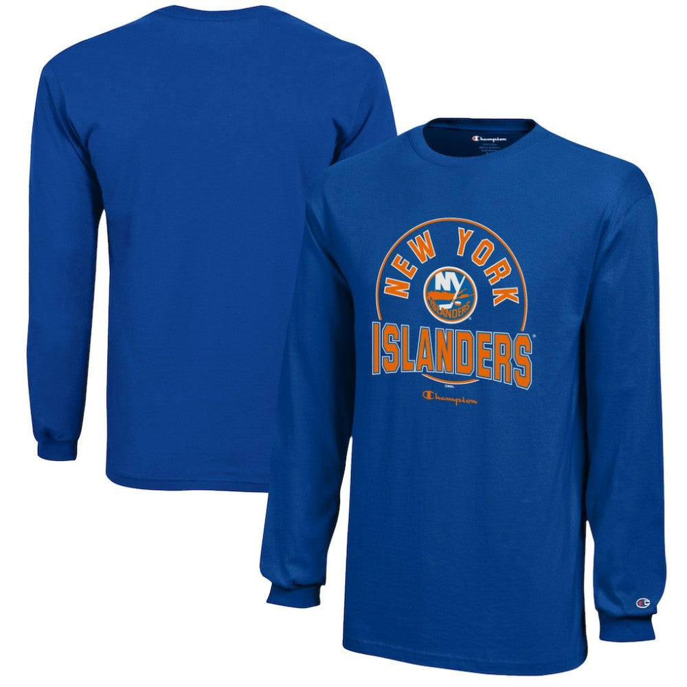 New York Islanders Champion Youth Long-Sleeve Jersey T-Shirt -  NHL T-shirts