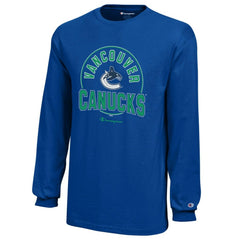 Vancouver Canucks Champion Youth Long-Sleeve Jersey T-Shirt -  NHL T-shirts
