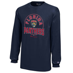 Florida Panthers Champion Youth Long-Sleeve Jersey T-Shirt -  NHL T-shirts