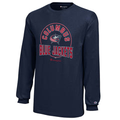 Columbus Blue Jackets Champion Youth Long-Sleeve Jersey T-Shirt -  NHL T-shirts