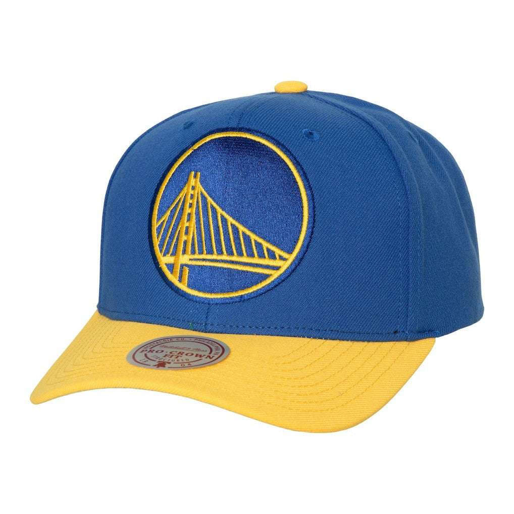 Royal/Gold Golden State Warriors Soul XL Logo Pro Crown Snapback Hat sale | NBA