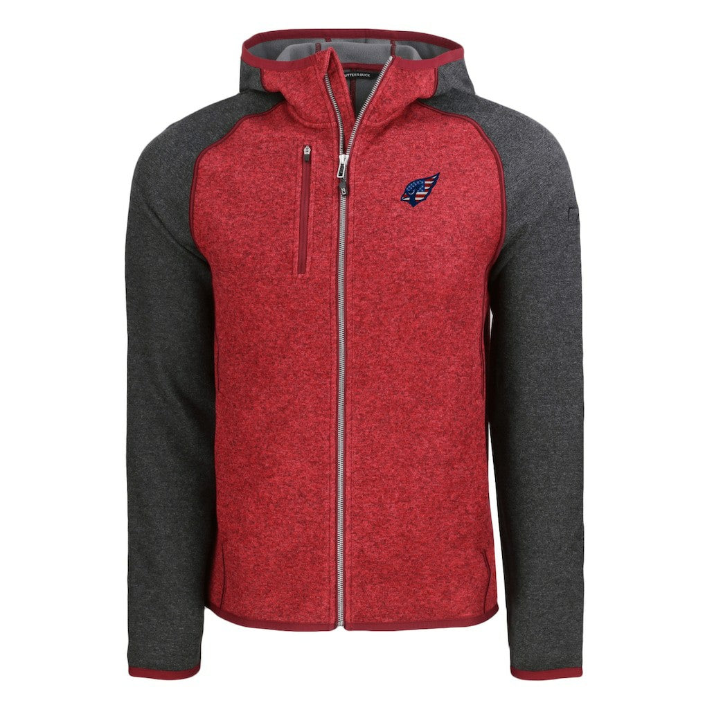 Arizona Cardinals Cutter & Buck Americana Mainsail Full-Zip Hooded Jacket | NFL Discount