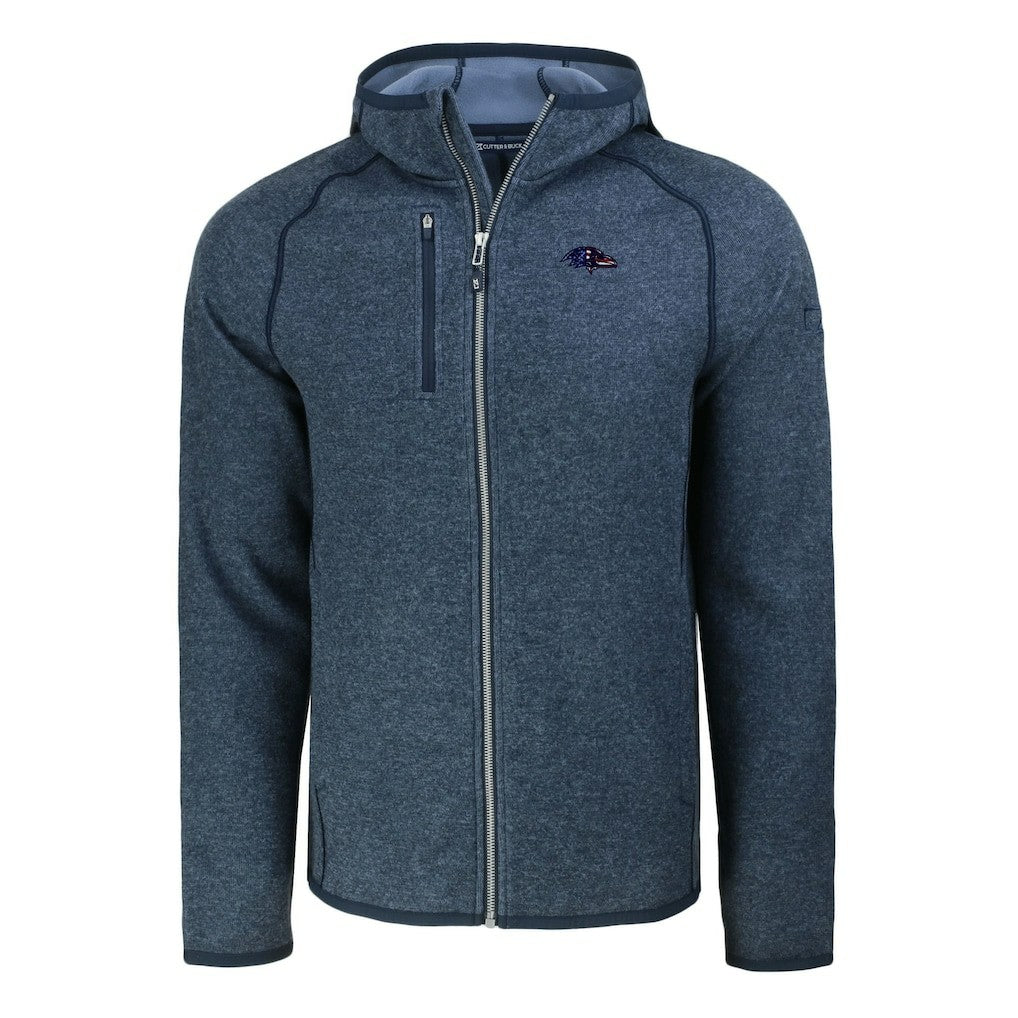 Baltimore Ravens Cutter & Buck Americana Mainsail Full-Zip Hooded Jacket | NFL US
