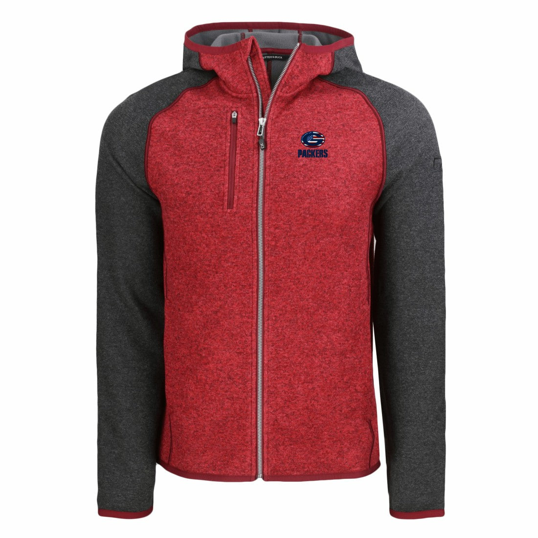 Green Bay Packers Cutter & Buck Americana Mainsail Full-Zip Hooded Jacket | NFL Online
