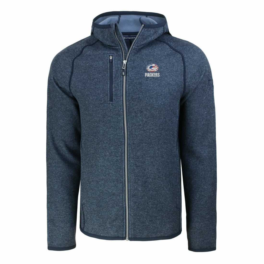 Green Bay Packers Cutter & Buck Americana Mainsail Full-Zip Hooded Jacket | NFL Outlet
