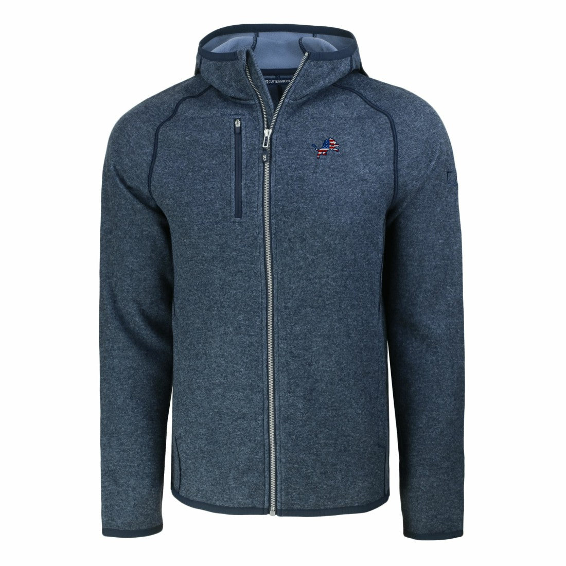 Detroit Lions Cutter & Buck Americana Mainsail Full-Zip Hooded Jacket | NFL US