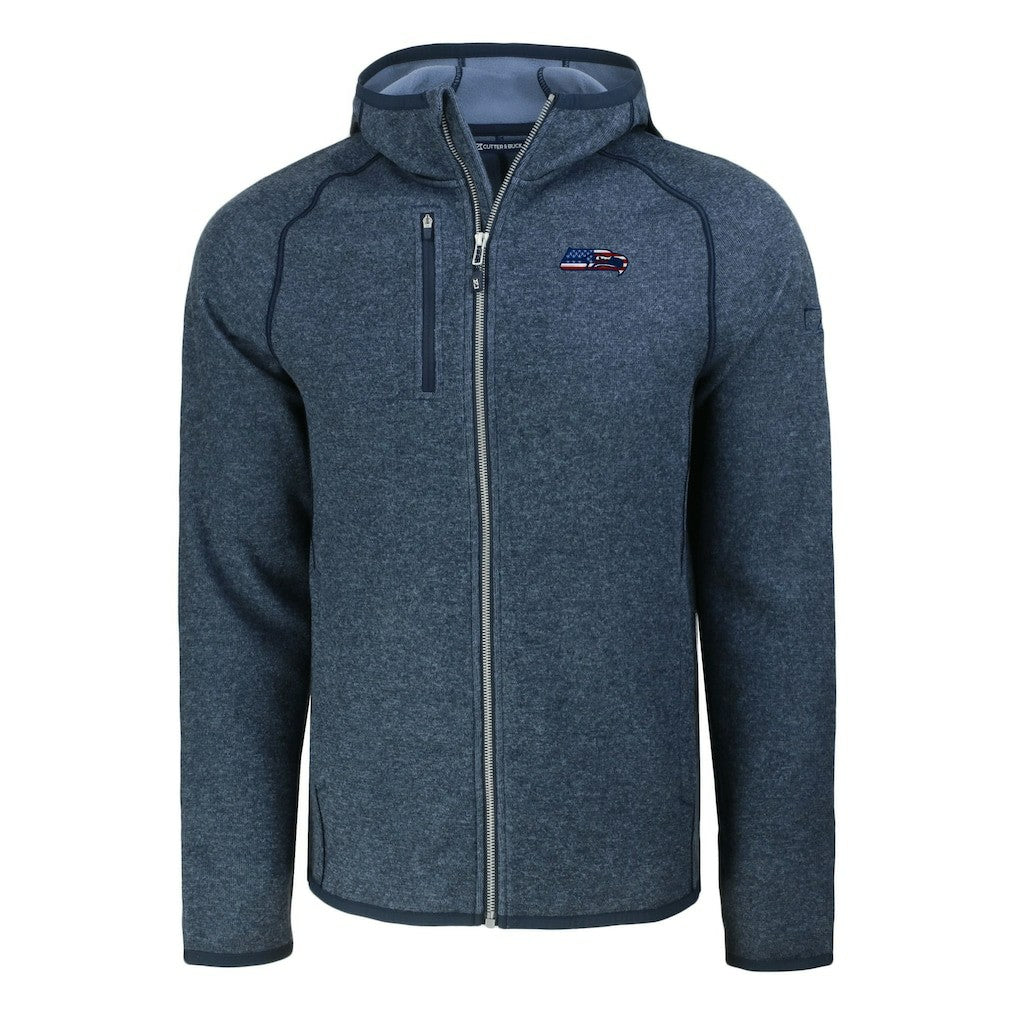 Seattle Seahawks Cutter & Buck Americana Mainsail Full-Zip Hooded Jacket | NFL Sale
