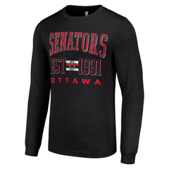 Ottawa Senators Starter Retro Graphic Long Sleeve Crew T-Shirt -  NHL T-shirts
