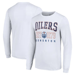 Edmonton Oilers Starter Retro Graphic Long Sleeve Crew T-Shirt -  NHL T-shirts