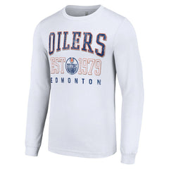 Edmonton Oilers Starter Retro Graphic Long Sleeve Crew T-Shirt -  NHL T-shirts