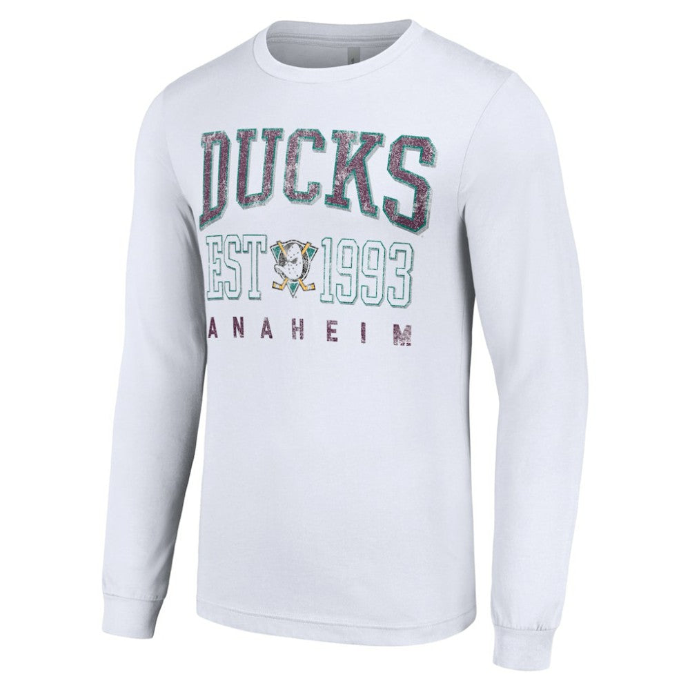 Anaheim Ducks Starter Retro Graphic Long Sleeve Crew T-Shirt -  NHL T-shirts