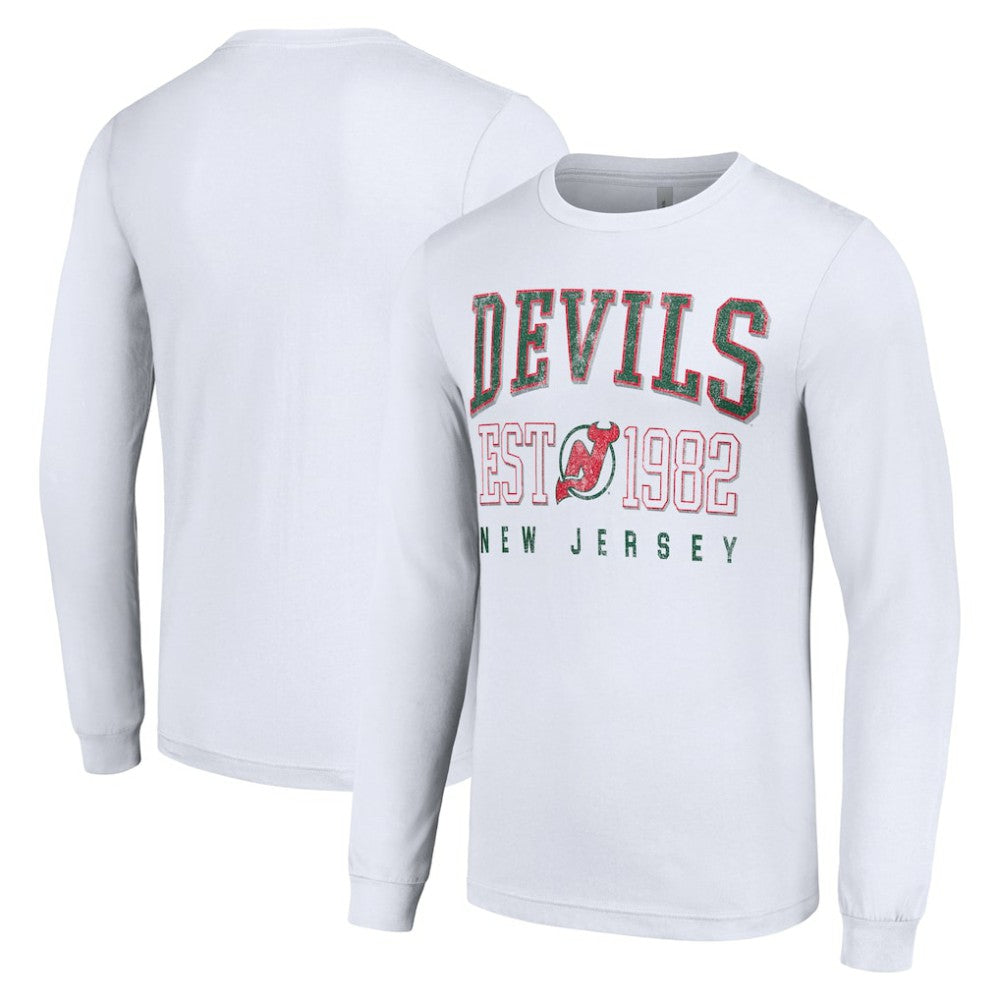 New Jersey Devils Starter Retro Graphic Long Sleeve Crew T-Shirt -  NHL T-shirts