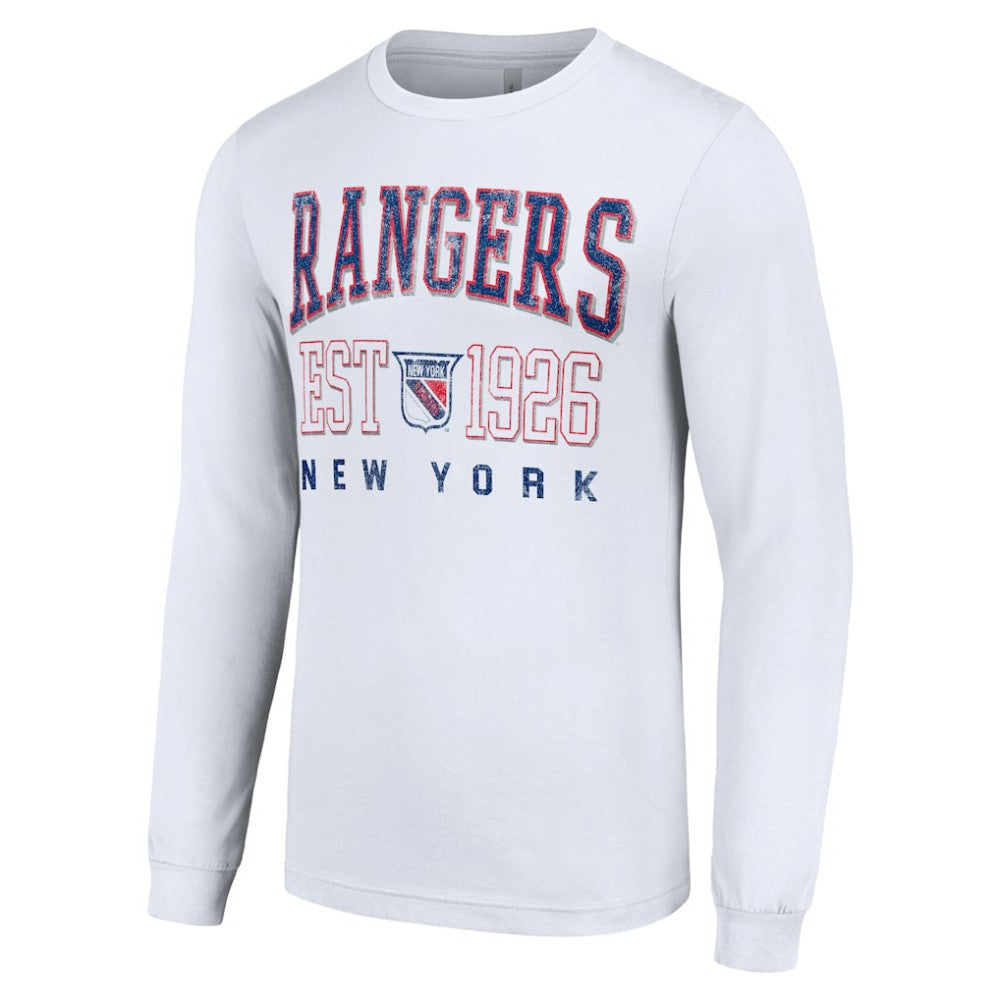 New York Rangers Starter Retro Graphic Long Sleeve Crew T-Shirt -  NHL T-shirts