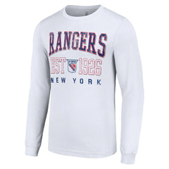 New York Rangers Starter Retro Graphic Long Sleeve Crew T-Shirt -  NHL T-shirts
