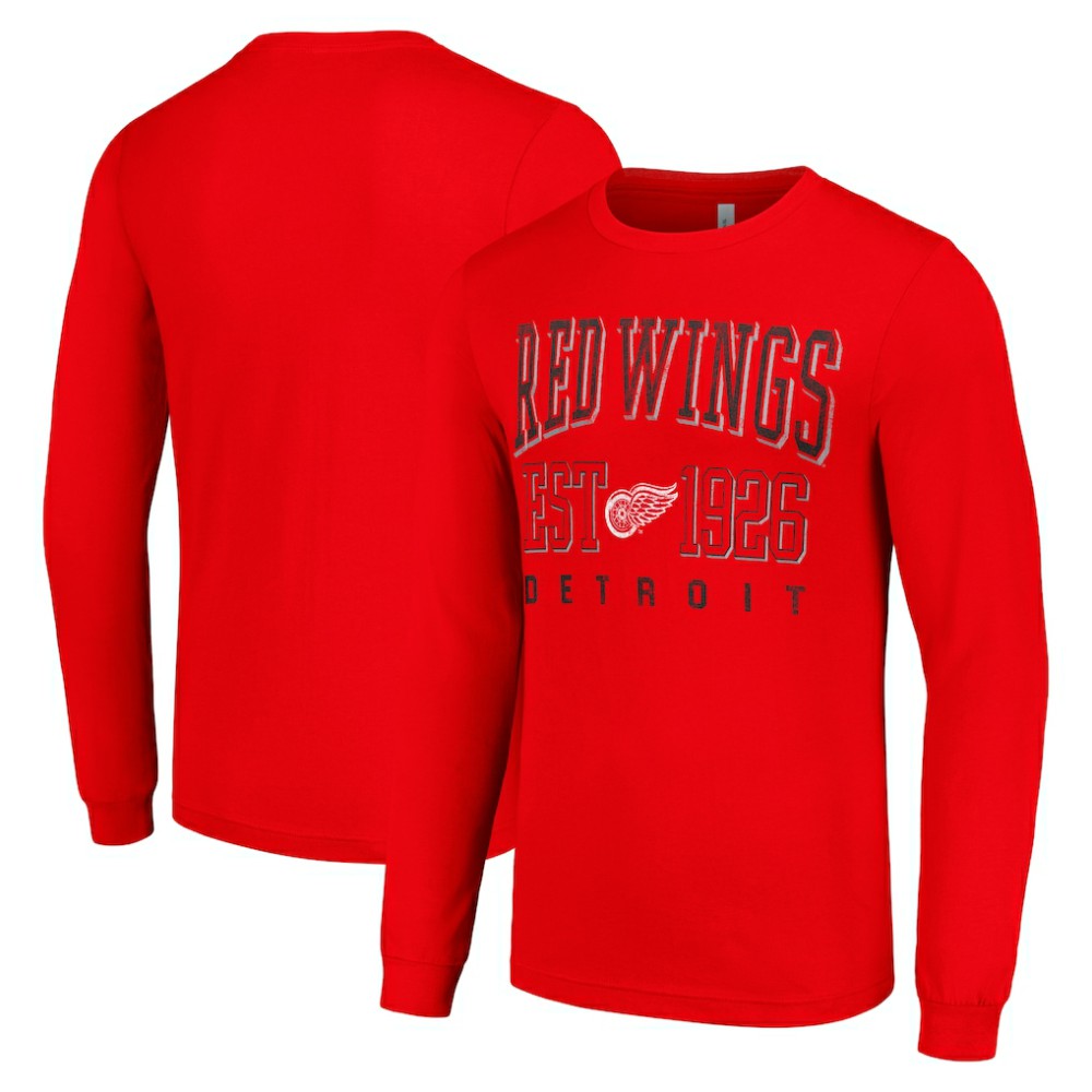 Detroit Red Wings Starter Retro Graphic Long Sleeve Crew T-Shirt -  NHL T-shirts