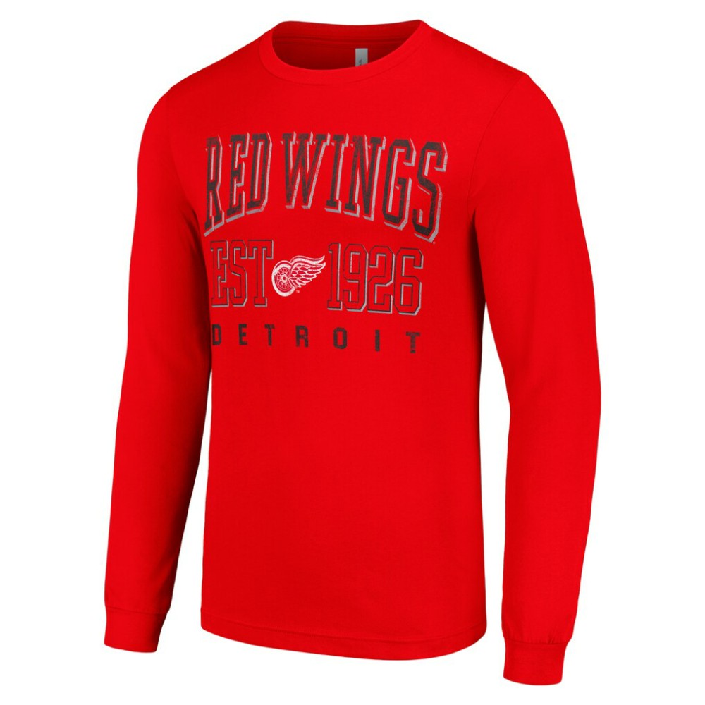 Detroit Red Wings Starter Retro Graphic Long Sleeve Crew T-Shirt -  NHL T-shirts